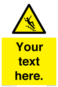 WV5191: Custom Slippery Stairs Sign