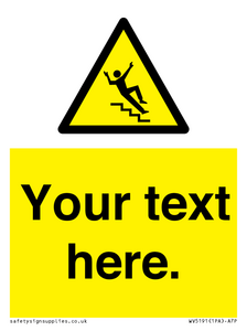 WV5191: Custom Slippery Stairs Sign