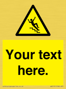 WV5191: Custom Slippery Stairs Sign