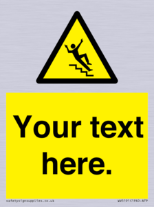WV5191: Custom Slippery Stairs Sign