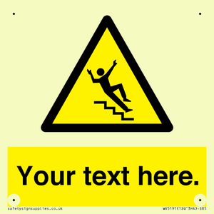 WV5191: Custom Slippery Stairs Sign