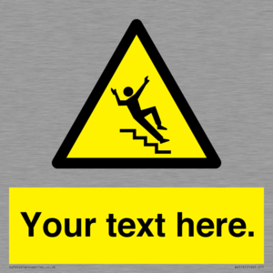 WV5191: Custom Slippery Stairs Sign