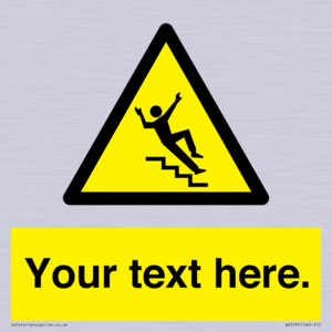 WV5191: Custom Slippery Stairs Sign