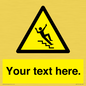 WV5191: Custom Slippery Stairs Sign