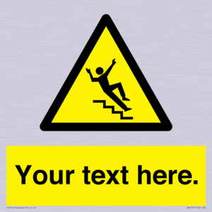 WV5191: Custom Slippery Stairs Sign