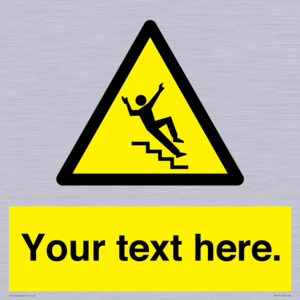 WV5191: Custom Slippery Stairs Sign