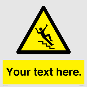 WV5191: Custom Slippery Stairs Sign