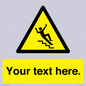 WV5191: Custom Slippery Stairs Sign