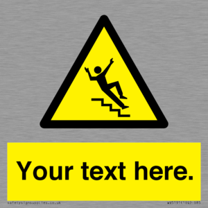 WV5191: Custom Slippery Stairs Sign