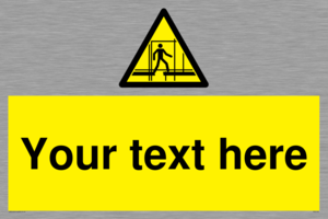 WV5192: Custom Scaffold Incomplete Sign