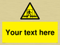WV5192: Custom Scaffold Incomplete Sign