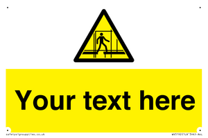 WV5192: Custom Scaffold Incomplete Sign