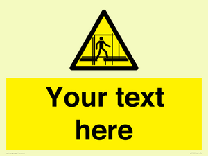 WV5192: Custom Scaffold Incomplete Sign