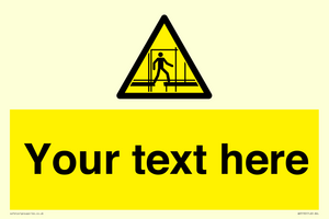 WV5192: Custom Scaffold Incomplete Sign