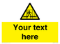 WV5192: Custom Scaffold Incomplete Sign
