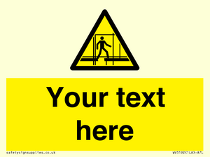 WV5192: Custom Scaffold Incomplete Sign