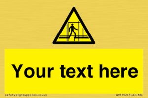 WV5192: Custom Scaffold Incomplete Sign