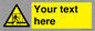 WV5192: Custom Scaffold Incomplete Sign