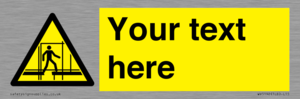 WV5192: Custom Scaffold Incomplete Sign