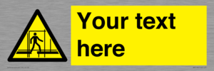 WV5192: Custom Scaffold Incomplete Sign