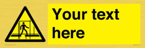 WV5192: Custom Scaffold Incomplete Sign