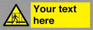 WV5192: Custom Scaffold Incomplete Sign