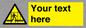 WV5192: Custom Scaffold Incomplete Sign