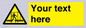 WV5192: Custom Scaffold Incomplete Sign