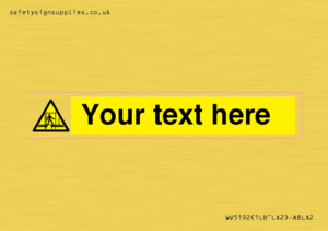 WV5192: Custom Scaffold Incomplete Sign