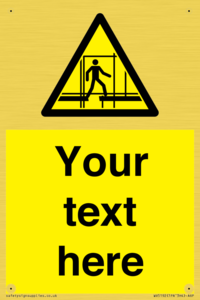 WV5192: Custom Scaffold Incomplete Sign