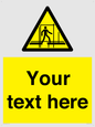 WV5192: Custom Scaffold Incomplete Sign