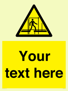 WV5192: Custom Scaffold Incomplete Sign