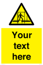 WV5192: Custom Scaffold Incomplete Sign