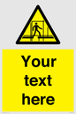 WV5192: Custom Scaffold Incomplete Sign