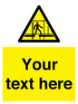 WV5192: Custom Scaffold Incomplete Sign