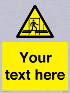WV5192: Custom Scaffold Incomplete Sign