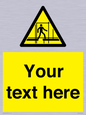 WV5192: Custom Scaffold Incomplete Sign