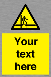 WV5192: Custom Scaffold Incomplete Sign