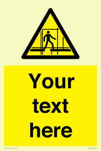 WV5192: Custom Scaffold Incomplete Sign