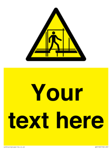 WV5192: Custom Scaffold Incomplete Sign
