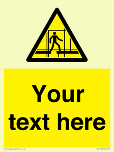 WV5192: Custom Scaffold Incomplete Sign