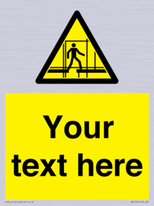 WV5192: Custom Scaffold Incomplete Sign