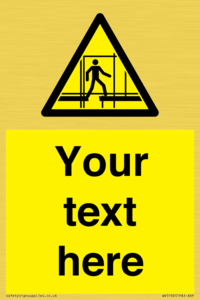 WV5192: Custom Scaffold Incomplete Sign