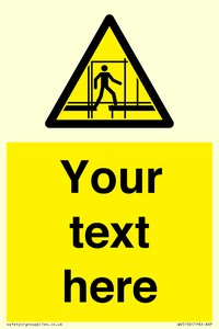 WV5192: Custom Scaffold Incomplete Sign