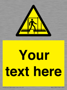 WV5192: Custom Scaffold Incomplete Sign