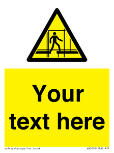 WV5192: Custom Scaffold Incomplete Sign