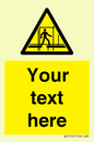 WV5192: Custom Scaffold Incomplete Sign