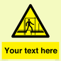 WV5192: Custom Scaffold Incomplete Sign