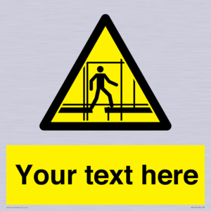 WV5192: Custom Scaffold Incomplete Sign