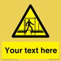 WV5192: Custom Scaffold Incomplete Sign